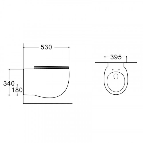 Унитаз Aquatek Альтаир AQ1980-00 подвесной с сиденьем Микролифт фарфор подвесной
