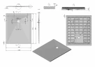 Душевой поддон из искусственного камня Vincea 120x100 VST-4SR1012W+Vsph-D132 Белый матовый
