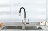 Смеситель для кухни Frap H69 F4396-5 Сатин Черный латунь