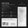 Чугунная ванна Vinsent Veron Devon 175x70 VDV1757045H/E60327CH-AS цвет Белый с хромированными ручками и антискользящим покрытием