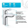 Смеситель для раковины Grohe BauLoop 23762001 Хром латунь