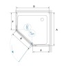 Душевой уголок RGW Passage PA-081B 120x120 35088122-14 профиль Черный стекло прозрачное