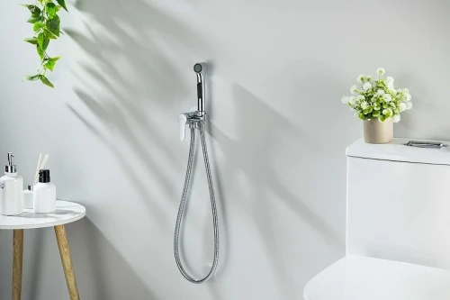 Гигиенический душ со смесителем Aquatek Лугано AQ1719CR цвет Хром