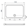 Душевой поддон из искусственного камня Ravak Gigant Pro Chrome 110x80 XA04D401010 Белый