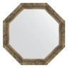 Зеркало Evoform Octagon 68х68 BY 7323 в багетной раме - Старое дерево с плетением 70
