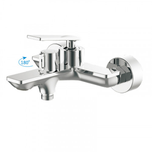 Смеситель для ванны Haiba HB60589 Хром на стену