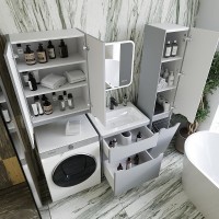 Тумба под раковину Style Line Марелла 60 Люкс Plus СС-00002397 Серый матовый антискрейтч МДФ / ЛДСП