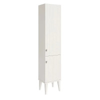 Шкаф пенал ASB-Woodline Федерика 40 80446 цвет Белый матовый