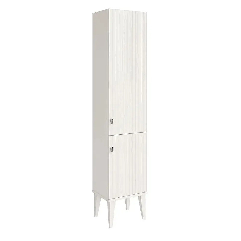 Шкаф пенал ASB-Woodline Федерика 40 80446 цвет Белый матовый