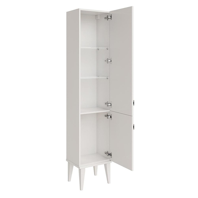 Шкаф пенал ASB-Woodline Федерика 40 80446 цвет Белый матовый