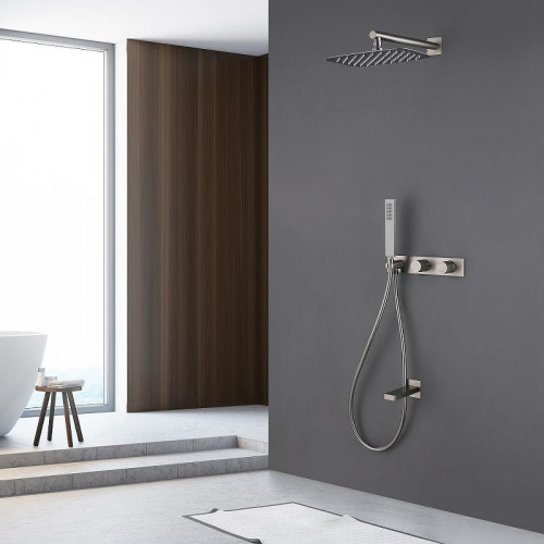 Душевая система Abber Rund AF8717SP цвет Сатин