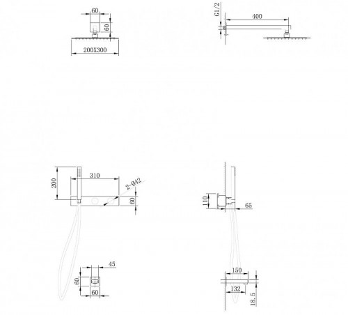 Душевая система Abber Rund AF8717SP цвет Сатин