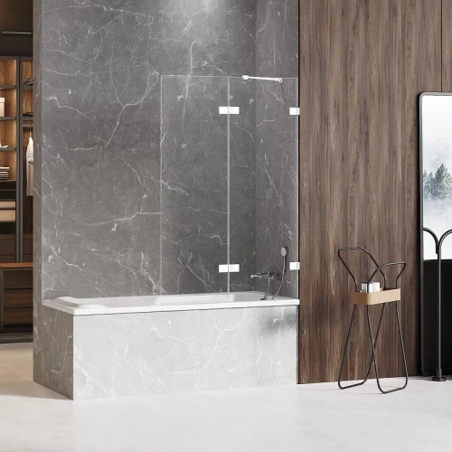 Шторка для ванны New Trendy AVEXA White x130 EXK-2979