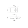 Мини-раковина Wellsee WC Area 45 R 151803000 цвет Белый глянцевый