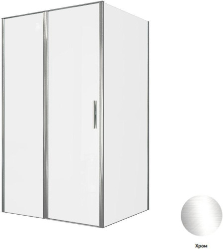 Душевой уголок Allen Brau Priority 120x100 3.31031.00+3.31046.00 цвет профиля Хром стекло прозрачное