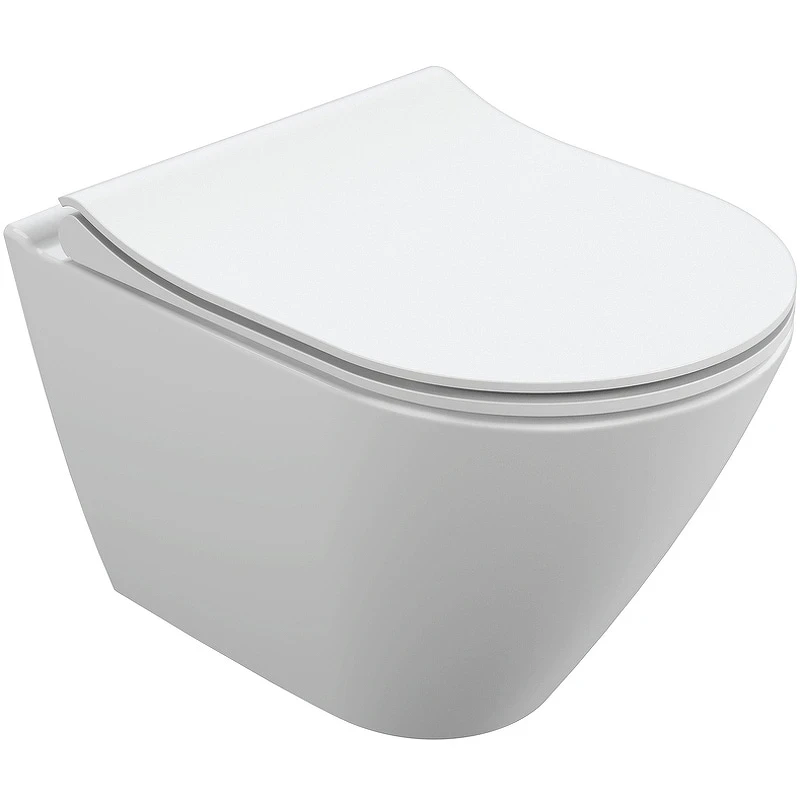 Унитаз Cersanit City Smart Clean On DPL EO slim LP 64822 подвесной с сиденьем Микролифт фарфор подвесной