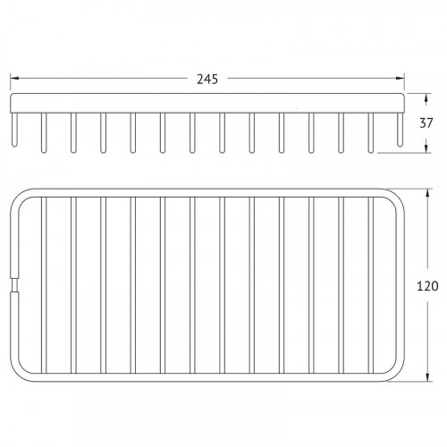 Полка корзина Artwelle Universell 4101 Хром