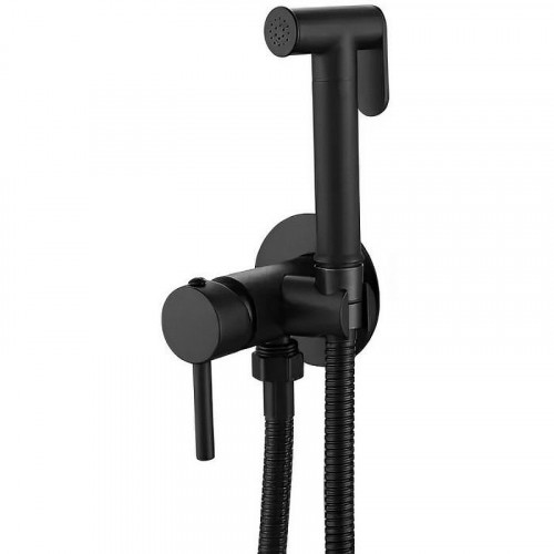 Гигиенический душ со смесителем Maretti Eleganza Black ENB30RV65 Черный матовый
