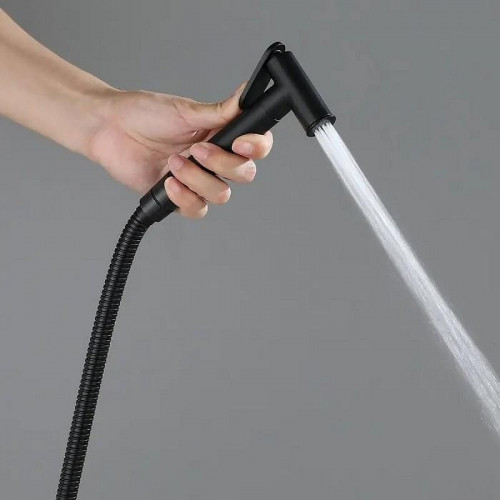 Гигиенический душ со смесителем Maretti Eleganza Black ENB30RV65 Черный матовый