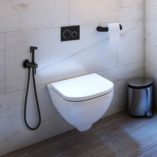 Гигиенический душ со смесителем Maretti Eleganza Black ENB30RV65 Черный матовый