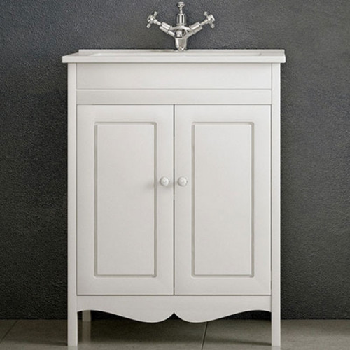 Тумба под раковину Corozo Блюз 65 SD-00000030 Белая МДФ / ЛДСП