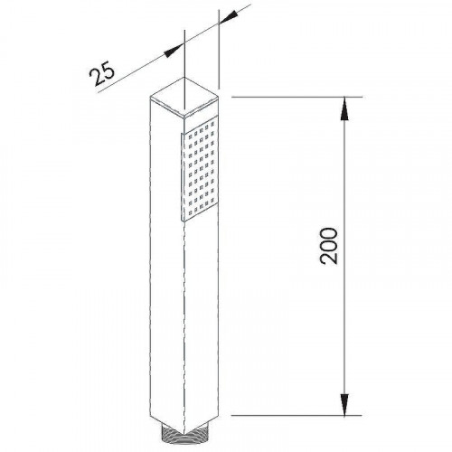 Ручной душ Remer 317SSCFPX Черный брашированный хром