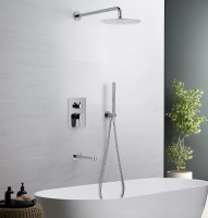 Душевая система Aquatek Оберон AQ1273CR Хром латунь встраиваемый
