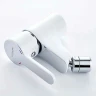 Смеситель для биде Ledeme H03W 5003-WL Белый Хром