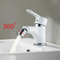 Смеситель для биде Ledeme H03W 5003-WL Белый Хром