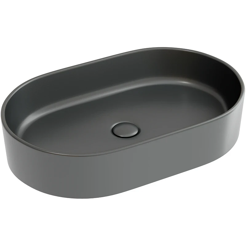 Раковина-чаша Ceramicanova Element 61 CN6048MDH Темный антрацит матовый фарфор накладная
