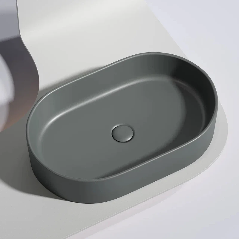 Раковина-чаша Ceramicanova Element 61 CN6048MDH Темный антрацит матовый фарфор накладная