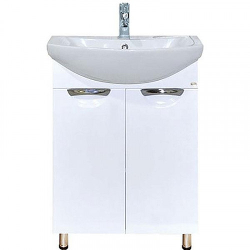 Тумба с раковиной Misty Лаванда 50 УТ000000084 Белая