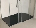 Душевой поддон из искусственного камня Excellent Lavano 140x80 BREX.1103.140.080.BLN Черный