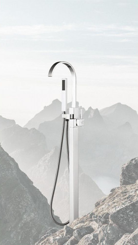 Смеситель для ванны Swedbe Spira 4003 Хром латунь на пол