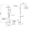 Душевая система Remer Elegance EQ32X7MMM30DO с термостатом Золото глянцевое латунь на стену
