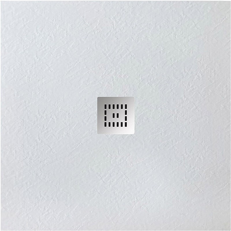 Душевой поддон из искусственного камня BelBagno Uno 90x90 TRAY-MR-UNO-A-90-35-W-CR Белый