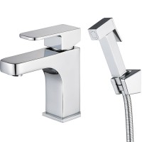 Смеситель для раковины Kaiser Sonat 34088 с гигиеническим душем Хром латунь