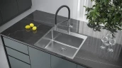 Кухонная мойка KUCHENSTERN HERD 60 55x50 558SS50 цвет Нержавеющая сталь