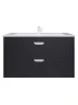 Тумба с раковиной Uperwood Modul 100 393020553 подвесная цвет Черный матовый
