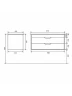 Тумба с раковиной Uperwood Modul 100 393020553 подвесная цвет Черный матовый