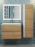 Тумба с раковиной Uperwood Barsa 70 293020546 подвесная цвет Белый матовый Дуб сонома