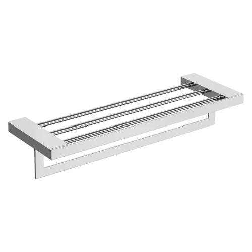 Полка для полотенец Boheme Qubic 10737-CR цвет Хром