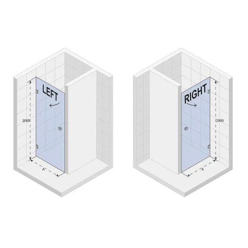 Душевая дверь Riho SZ Scandic NXT X101 68 R G00982121 профиль Черный матовый стекло прозрачное
