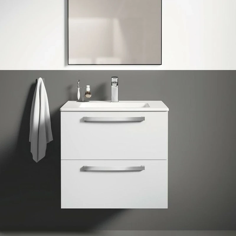 Раковина Ideal Standard Tempo 61 E066801 Euro White фарфор полувстраиваемая