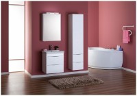Зеркальный шкаф Aquanet Орлеан 60 R 183076 Белый МДФ / ЛДСП, стекло