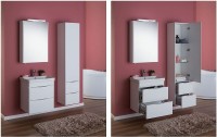 Зеркальный шкаф Aquanet Орлеан 60 R 183076 Белый МДФ / ЛДСП, стекло