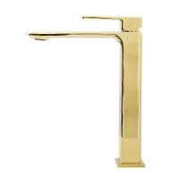 Смеситель для раковины BelBagno Luce LUC-LMC-ORO-W0 Золото латунь