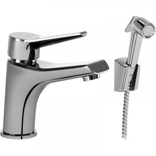 Смеситель для раковины Paini Messina MECR205/574 с гигиеническим душем Хром