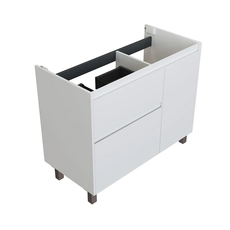 Тумба под раковину Aquanet Nova Lite 2.0 100 L 346341 цвет Белый глянец