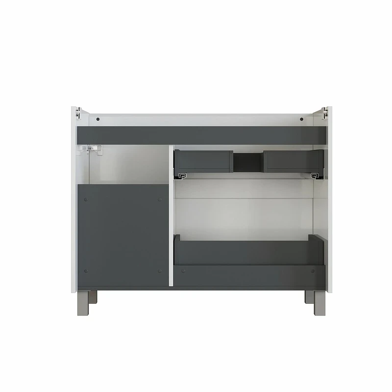 Тумба под раковину Aquanet Nova Lite 2.0 100 L 346341 цвет Белый глянец